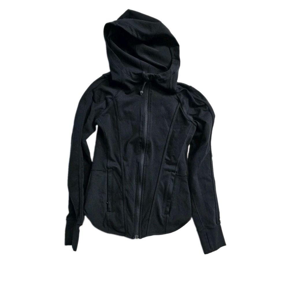 Ivivva Lululemon Girls' Black Activewear Jacket Full Zip Size 12
